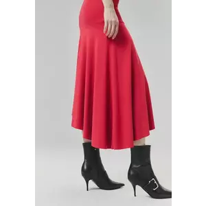 Answear Lab fustă culoarea rosu, midi, evazati imagine