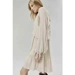 Answear Lab rochie culoarea bej, mini, evazată imagine