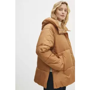 Answear Lab geaca femei, culoarea maro, de iarna, oversize imagine