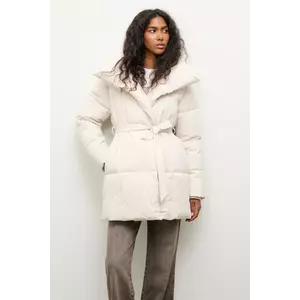 Answear Lab geaca femei, culoarea bej, de iarna, oversize imagine