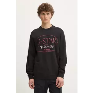 G-Star bluză bărbați, culoarea negru, cu imprimeu, D25100-D257 imagine