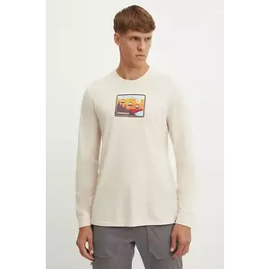 Smartwool longsleeve sport Gondola Ride culoarea bej, cu imprimeu, SW002600 imagine