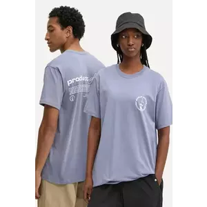 Vertere Berlin tricou din bumbac culoarea violet, cu imprimeu, VER T252 imagine