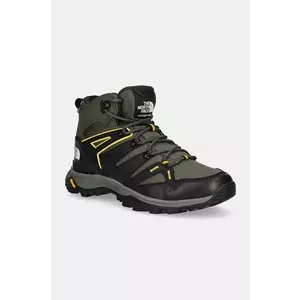 The North Face sneakers Hedgehog Mid Gore-Tex barbati, culoarea verde, izolare usoara, NF0A8AAABQW1 imagine