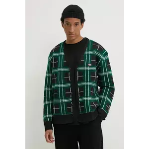 Dickies cardigan STEVENSVILLE barbati, culoarea verde, DK0A863P imagine