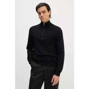 PS Paul Smith pulover de lana barbati, culoarea negru, light, cu guler, M2R.203Y.N21861 imagine