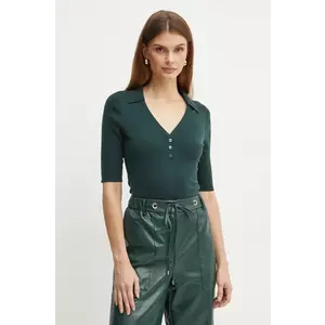 BOSS pulover de lână femei, culoarea verde, 50523743 imagine