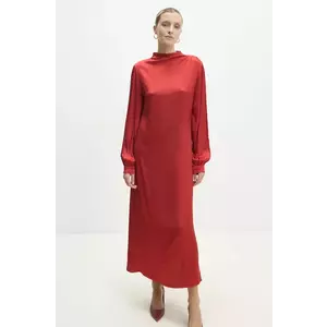Answear Lab rochie culoarea rosu, maxi, dreaptă imagine