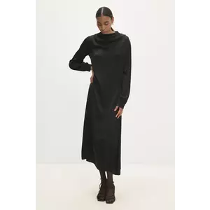 Answear Lab rochie culoarea negru, maxi, dreaptă imagine