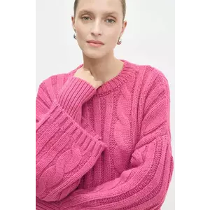 Answear Lab pulover femei, culoarea roz, călduros imagine
