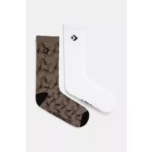 Converse sosete 2-pack barbati, culoarea alb, E1303A-2010 imagine