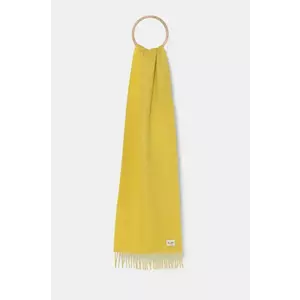 My Alpaca esarfa de lana culoarea verde, neted, THSINC30180 imagine