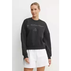 adidas bluza ZNE femei, culoarea negru, cu imprimeu, JE7855 imagine