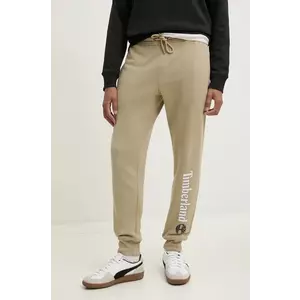 Timberland pantaloni de trening culoarea bej, cu imprimeu, TB0A5YFBDH41 imagine