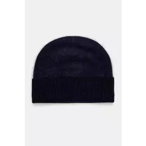 BOSS caciula de casmir culoarea albastru marin, de lana, din tesatura neteda, 50524296 imagine