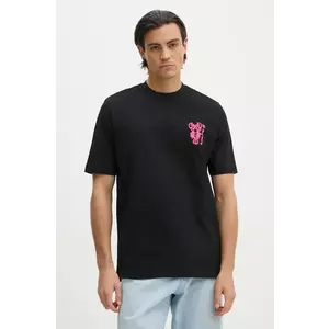 PS Paul Smith tricou din bumbac barbati, culoarea negru, cu imprimeu, M2R.965X.NP4823 imagine