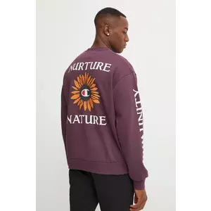 Champion bluza barbati, culoarea violet, cu imprimeu, 220427 imagine