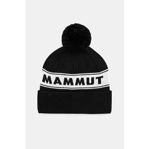 Mammut caciula Peaks culoarea negru, de lana, din tesatura neteda, 1191.01101 imagine