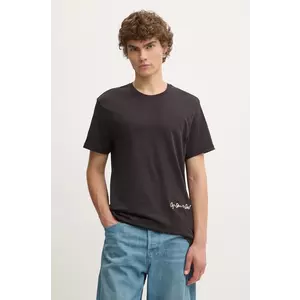 G-Star tricou bărbați, culoarea negru, cu imprimeu, D25087-C506 imagine