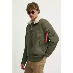 Alpha Industries geaca bomber barbati, culoarea verde, de iarna, 148128 imagine