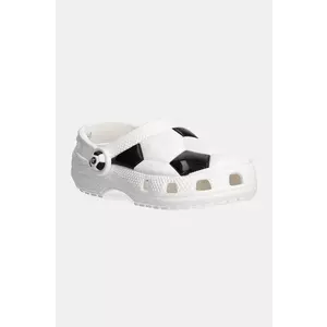 Crocs slapi copii CLASSIC SOCCER BALL CLOG culoarea alb, 210023 imagine
