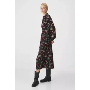 Medicine rochie culoarea negru, midi, evazată imagine