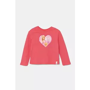 United Colors of Benetton longsleeve din bumbac pentru copii culoarea roz, 3ATNG10HJ imagine