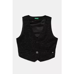 United Colors of Benetton vesta copii culoarea negru, 2SQBCJ00V imagine