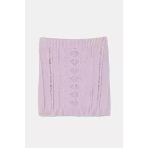 United Colors of Benetton fustă din amestec de lână pentru copii culoarea violet, mini, drept, 1WUAC000E imagine