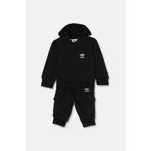 adidas Originals trening copii HOODIE SET culoarea negru, IW1007 imagine