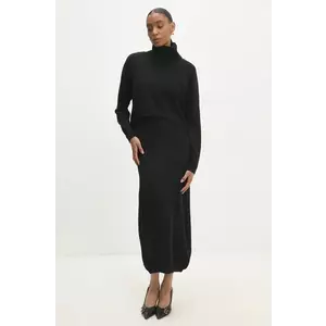 Answear Lab rochie și pulover culoarea negru imagine
