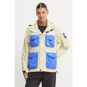 The North Face geaca TNF x Yinka Ilori femei, culoarea bej, de tranzitie, NF0A89GC3X41 imagine