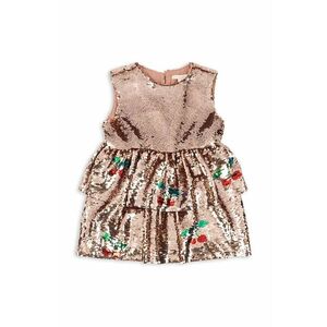 Konges Sløjd rochie fete LULU DRESS culoarea bej, mini, evazată, KS101574 imagine