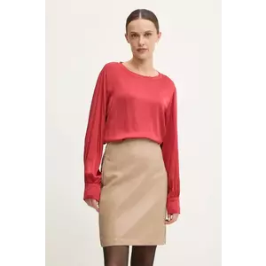 Answear Lab bluza femei, culoarea rosu, neted imagine