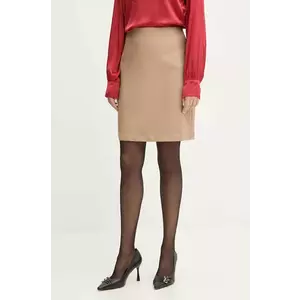 Answear Lab fustă culoarea bej, mini, drept imagine