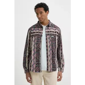 Quiksilver camasa din velur Wasilla culoarea roz, cu guler clasic, relaxed, EQYWT04584 imagine