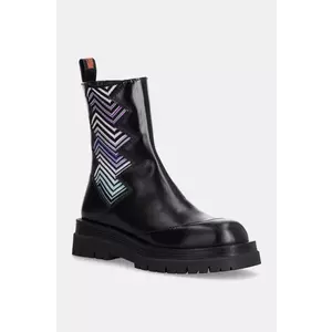 Missoni botine Kaya femei, culoarea negru, cu toc plat, MW50_050 imagine