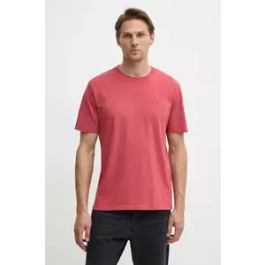 Pepe Jeans tricou din bumbac Jacko barbati, culoarea roz, neted, PM508664 imagine