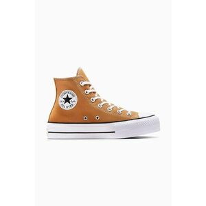 Converse tenisi Chuck Taylor All Star Lift femei, culoarea galben, A11537C imagine