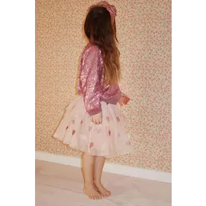 Konges Sløjd fusta TULLIE SKIRT culoarea roz, mini, evazati, KS101718 imagine