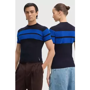 Sunnei pulover de lana culoarea albastru marin, light, RTWXKNW003 imagine