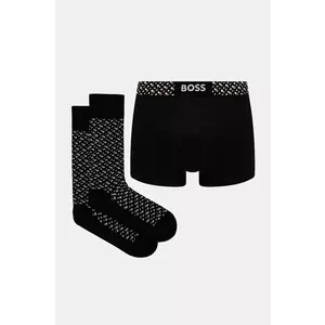 BOSS boxeri si sosete barbati, culoarea negru, 50529047 imagine