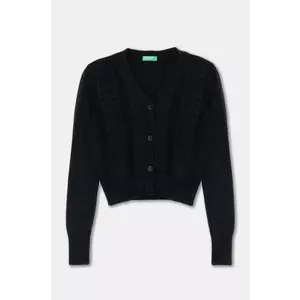 United Colors of Benetton pulover copii culoarea negru, light, 1370C601Q imagine