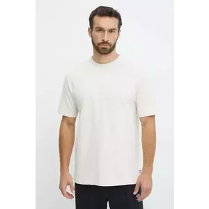 Puma tricou din bumbac MMQ barbati, culoarea bej, neted, 624009 imagine