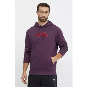 Puma hanorac de bumbac Classics Play Paris Hoodie barbati, culoarea violet, cu glugă, cu imprimeu, 626766 imagine