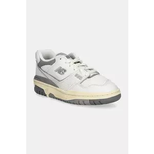 New Balance sneakers din piele 550 culoarea alb, BB550PTC imagine