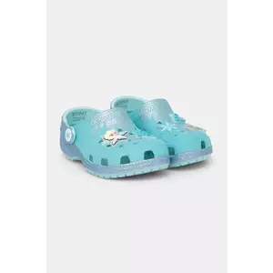 Crocs slapi copii CLASSIC FROZEN ELSA CLOG culoarea turcoaz, 210237 imagine