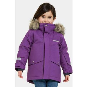 Didriksons BJÄRVEN KIDS PARKA culoarea violet, 505470 imagine