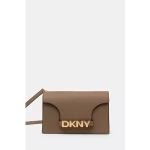 Dkny poseta de piele culoarea bej, R435OG58 imagine
