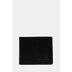 Pepe Jeans portofel de piele TATE WALLET barbati, culoarea negru, PM070387 imagine